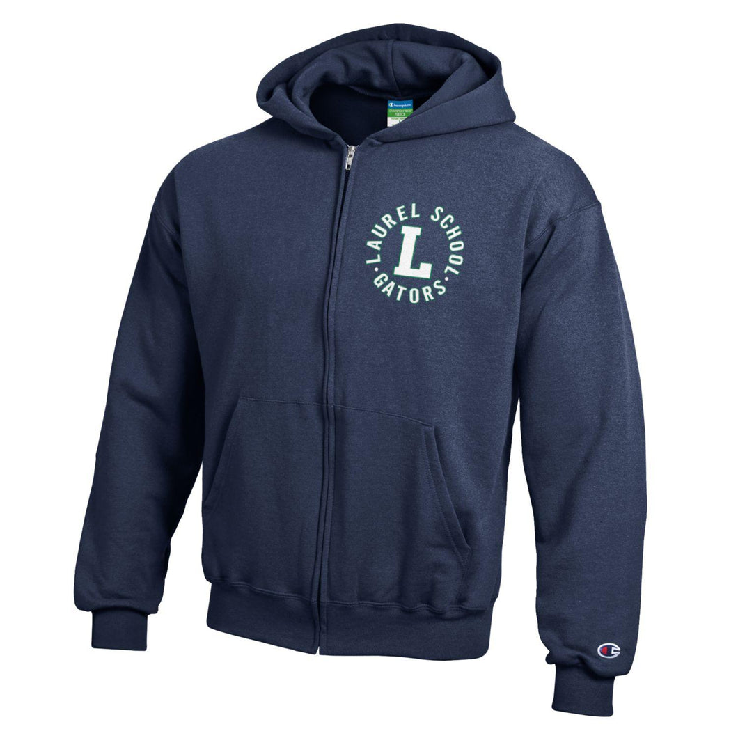 Youth Powerblend Full Zip Hoodie Champion F'24